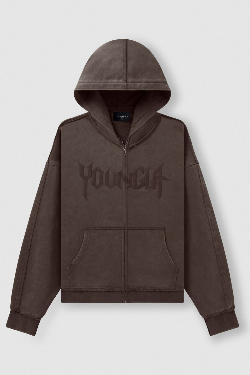 Midnight Collection Hoodie Brown Wash