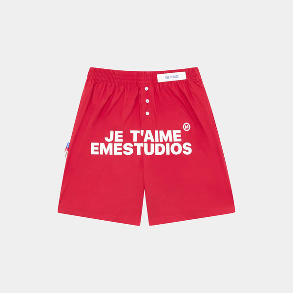 EmeStudios Short Light Red Je Aime