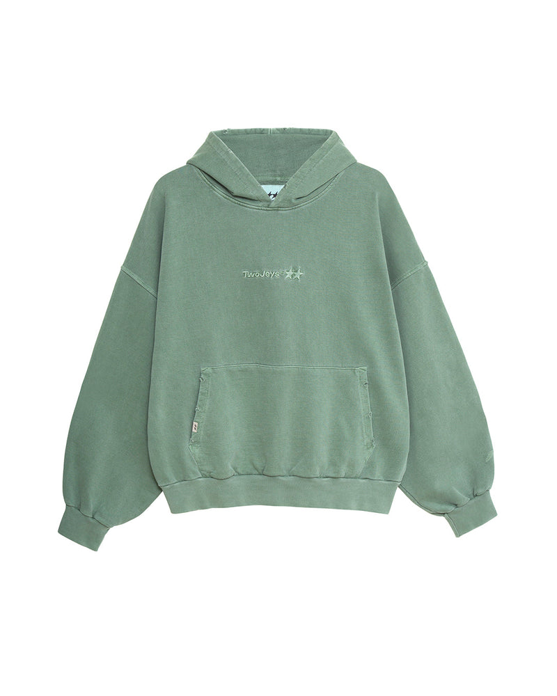Pigmented Dyed Green Icon Hoodie