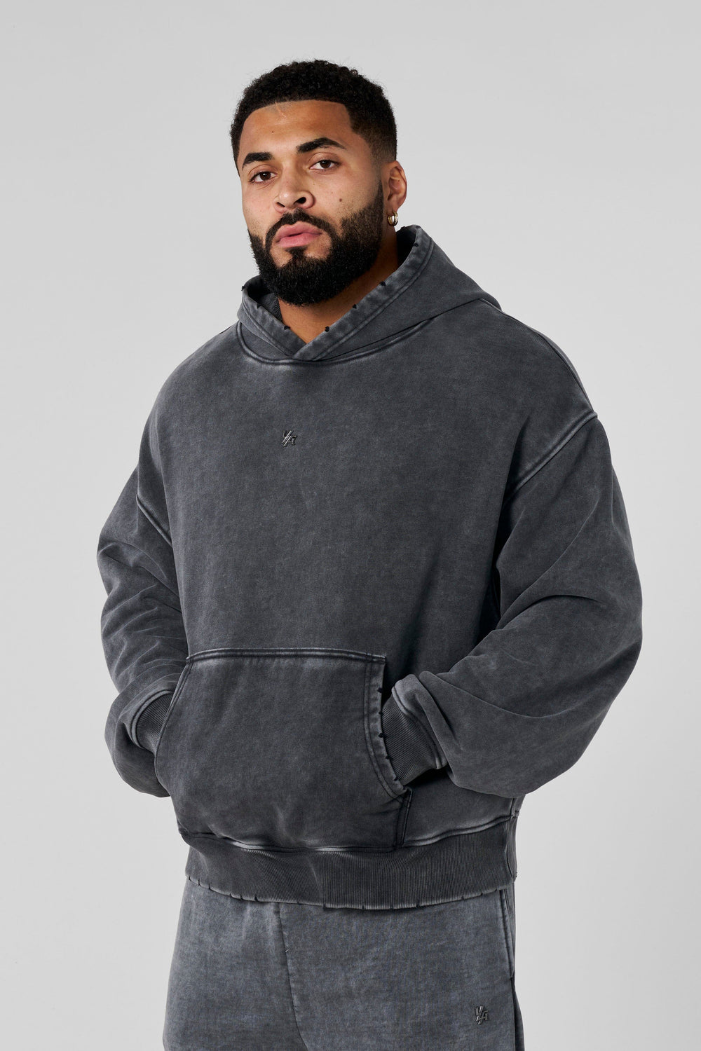 YoungLA Washed Grey Hoodie